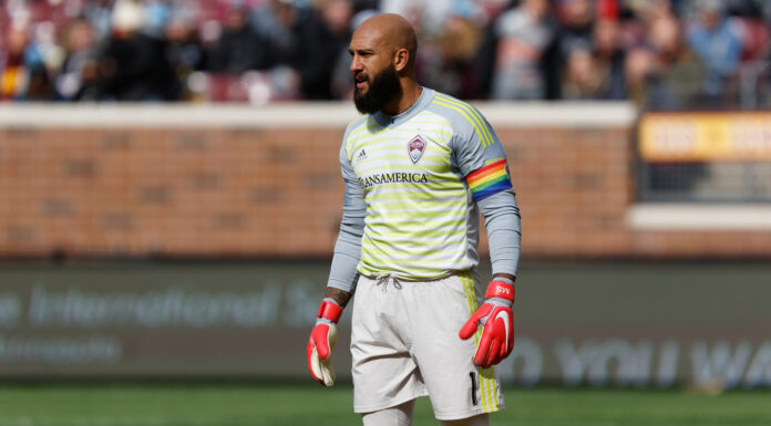 Legendary U.S. Goalie Tim Howard Comes Out of Retirement Tim Howard with the Colorado Rapids in 2018