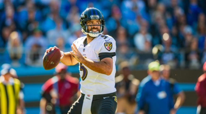 Ravens Agree to Trade QB Joe Flacco to Broncos Joe Flacco with the Ravens in 2018