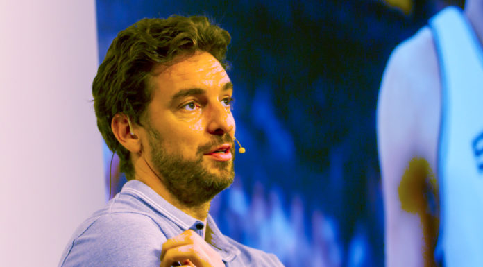 Spurs’ Pau Gasol Denies Trade Request Pau Gasol at a NBA2K17 event in 2016