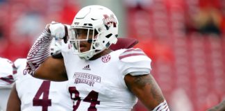 Jeffery Simmons with Mississippi State in 2017