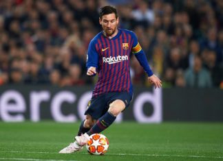 Lionel Messi with Barcelona in 2019