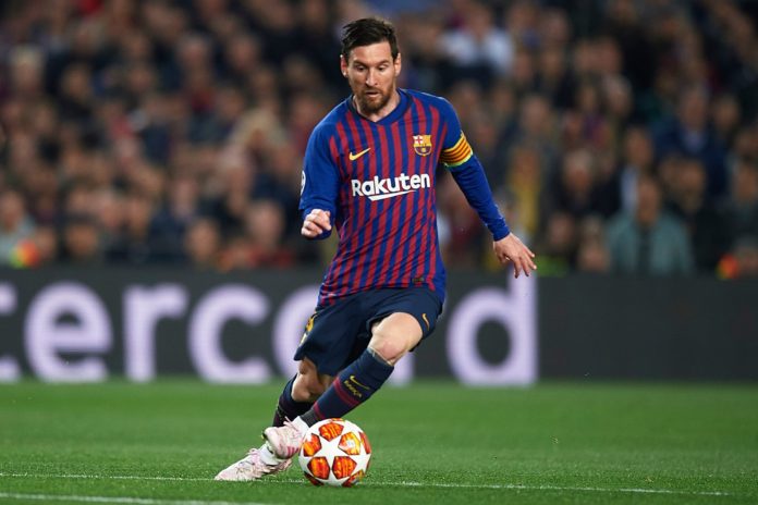 Lionel Messi with Barcelona in 2019