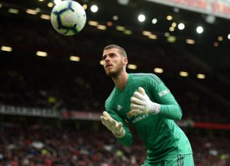 David De Gea with Manchester United in 2019