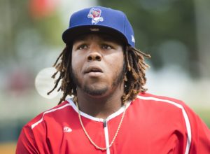 Vladimir Guerrero Jr. with the Buffalo Bisons in 2018