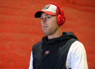 Robbie Gould with the San Francisco 49ers in 2018