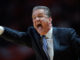 John Calipari coaching the Kentucky Wildcats in March 2019