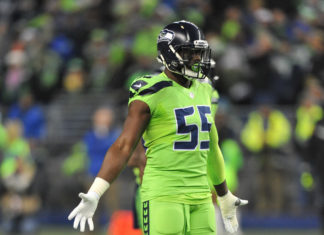 Frank Clark with the Seahawks in 2016