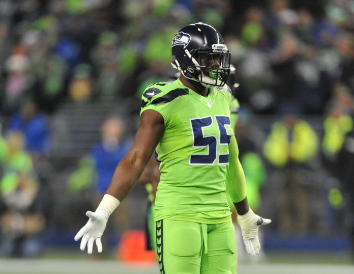 Frank Clark with the Seahawks in 2016