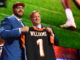 Jonah Williams (left) with NFL Commissioner Roger Godell NFL Draft: Round 1, 25 Apr 2019