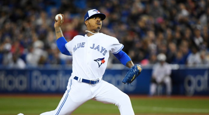 Marcus Stroman with Blue Jays in 2019