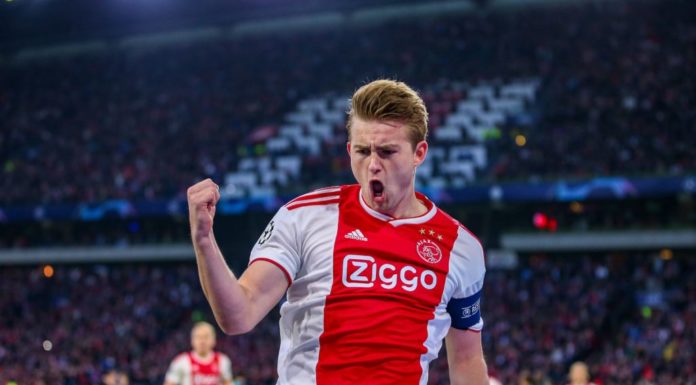 Matthijs de Ligt with Ajax in 2019.
