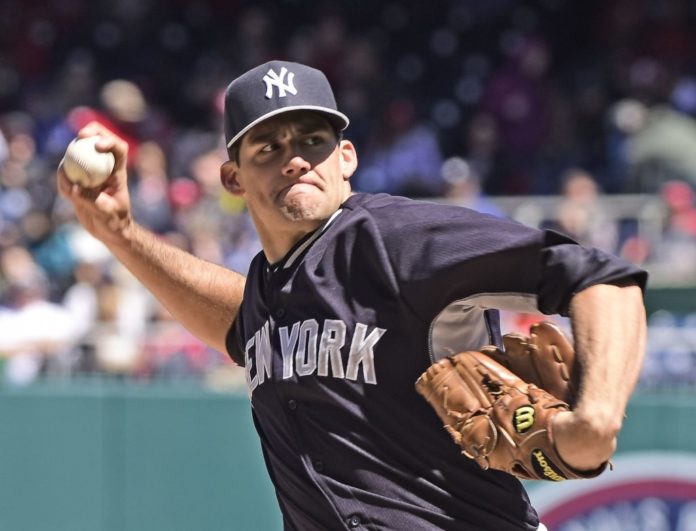 Nathan Eovaldi with New York Yankees in 2015