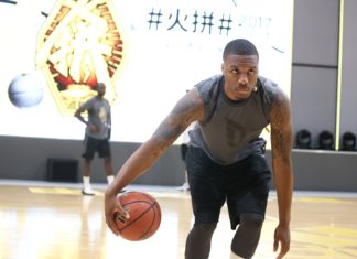 Damian Lillard at the Adidas Republic of Sports event in 2017