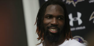 C.J. Mosley with the Ravens