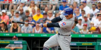 Anthony Rizzo with the Chicago Cubs in 2019.