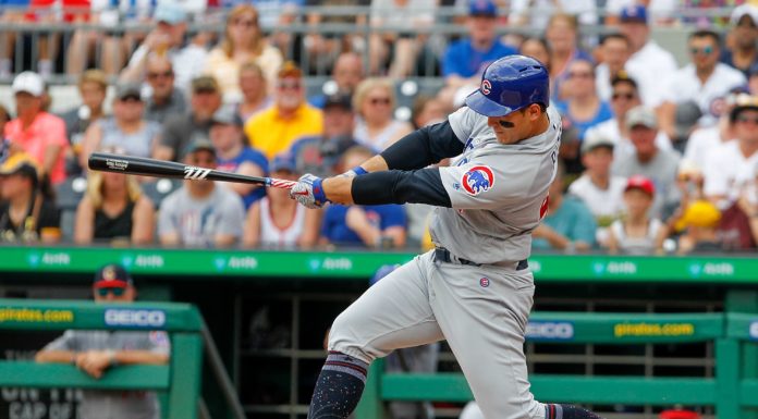 Anthony Rizzo with the Chicago Cubs in 2019.