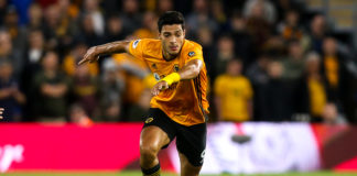 Raul Jimenez of the Wolves in 2019