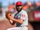 Padres Sign Ex-Cy Young Winner Jake Arrieta Jake Arrieta with Phillies in 2019