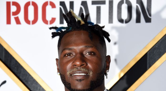Antonio Brown at Roc Nation's Pre-Grammy Brunch in 2019
