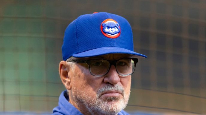 Joe Maddon with the Chicago Cubs in 2019