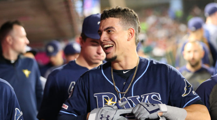 Willy Adames with the Tampa Bay Rays in September 2019