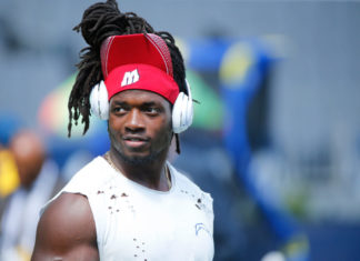 Melvin Gordon with the Chargers in 2018