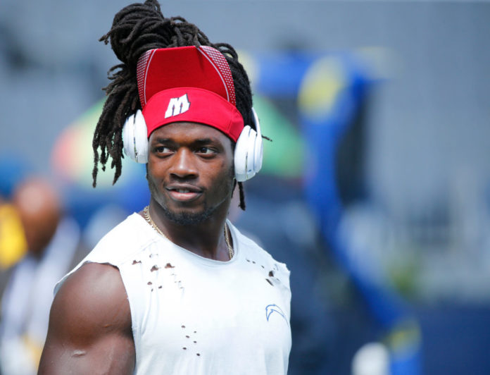 Melvin Gordon with the Chargers in 2018