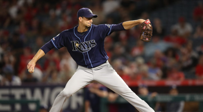 Charlie Morton with the Tampa Bay Rays in 2019