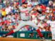 Washington Nationals starting pitcher Stephen Strasburg in 2019.