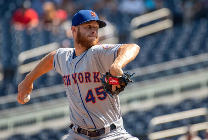 Zack Wheeler with the Mets in May 2019