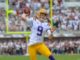Predicting the Top Five Picks in the 2020 NFL Draft Joe Burrow (9) with LSU in 2019.