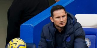 Frank Lampard with Chelsea in 2019