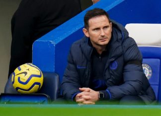 Frank Lampard with Chelsea in 2019