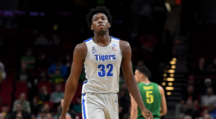 Warriors’ James Wiseman Set to Return to Full-Team Practices James Wiseman (32) with the Memphis Tigers.