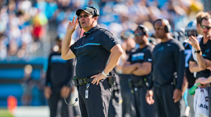 Ron Rivera Fired as Panthers Head Coach Ron Rivera during his time with the Panthers in 2016