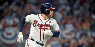 Atlanta Braves first baseman Freddie Freeman in 2019