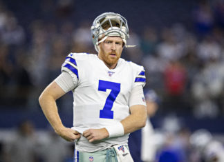 Cooper Rush (7) of the Dallas Cowboys in 2019