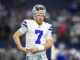 Cooper Rush (7) of the Dallas Cowboys in 2019
