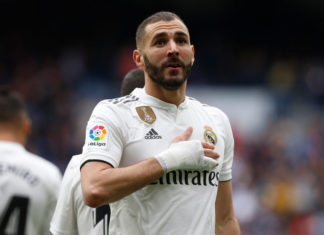 Real Madrid's Karim Benzema in 2019