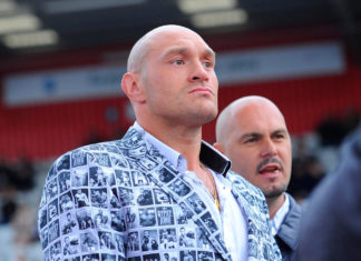 Tyson Fury at Frank Warren & Queensberry Promotions Show in 2019