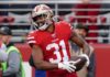 Raheem Mostert with the San Francisco 49ers' in 2020