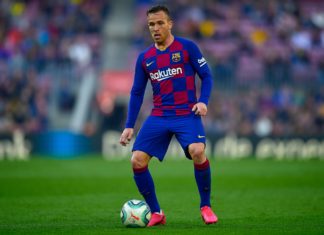 Arthur Melo with FC Barcelona in 2020
