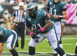 Jason Peters with the Philadelphia Eagles in 2017