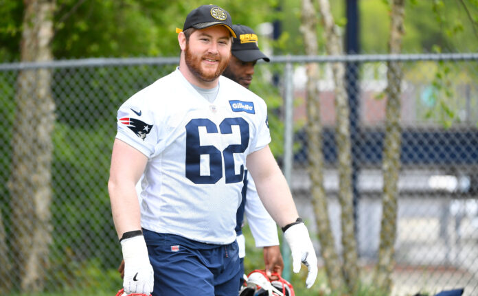 Joe Thuney with the New England Patriots in May 2019