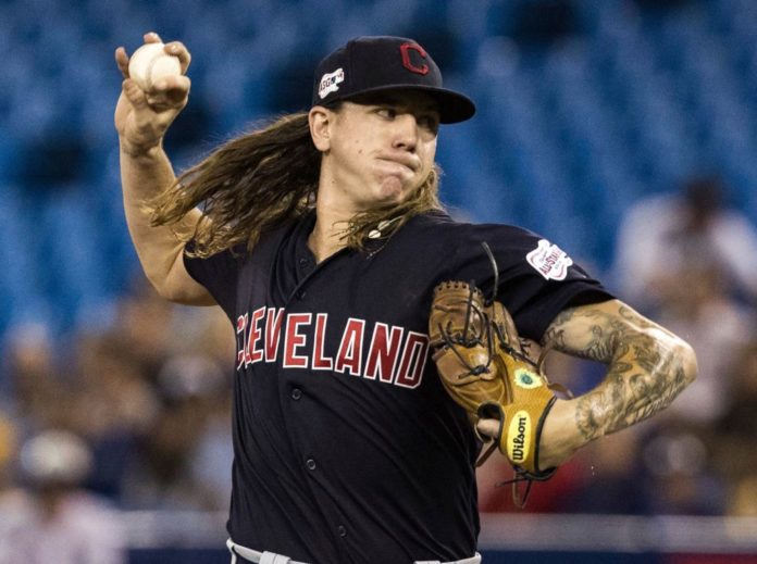 Mike Clevinger with Cleveland in 2019