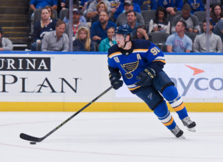 Vladimir Tarasenko with the St. Louis Blues in 2019