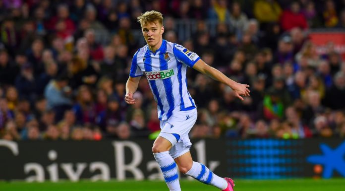 Arsenal Working on a Contract Extension with Martin Odegaard Martin Odegaard of Real Sociedad in 2020