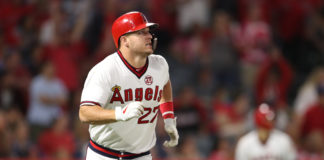 Los Angeles Angels' center fielder Mike Trout
