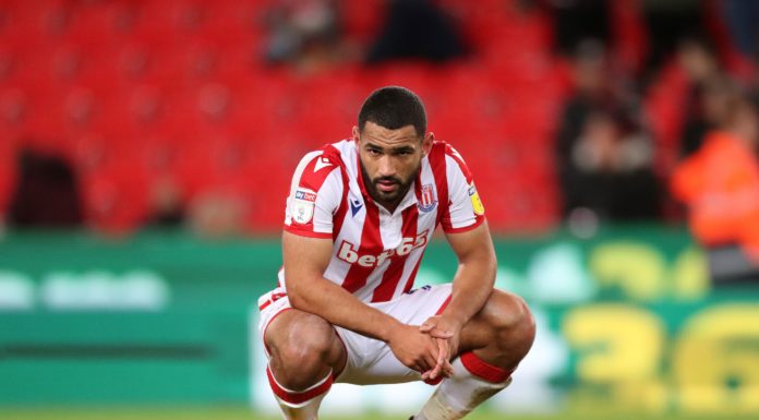 Cameron Carter-Vickers with Stoke City in 2019