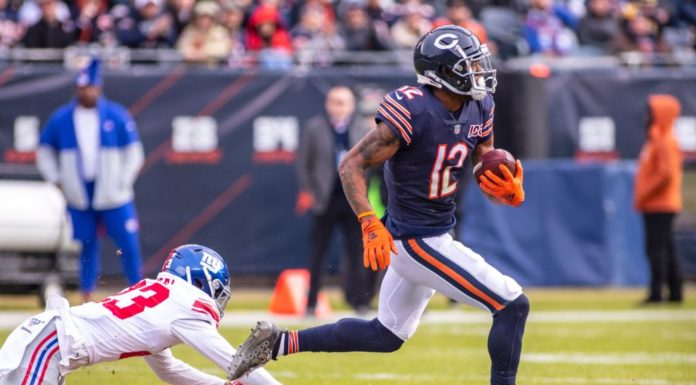 Allen Robinson Passes Steelers’ Physical Allen Robinson II (12) with the Bears during a match against the Giants in 2019